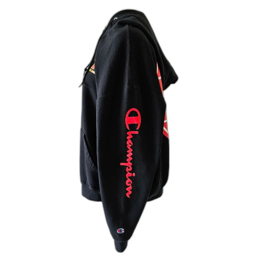 Champion Maryland Terrapins Full Zip Hoodie Men’s Large Black Powerblend NWOT - Picture 3 of 9